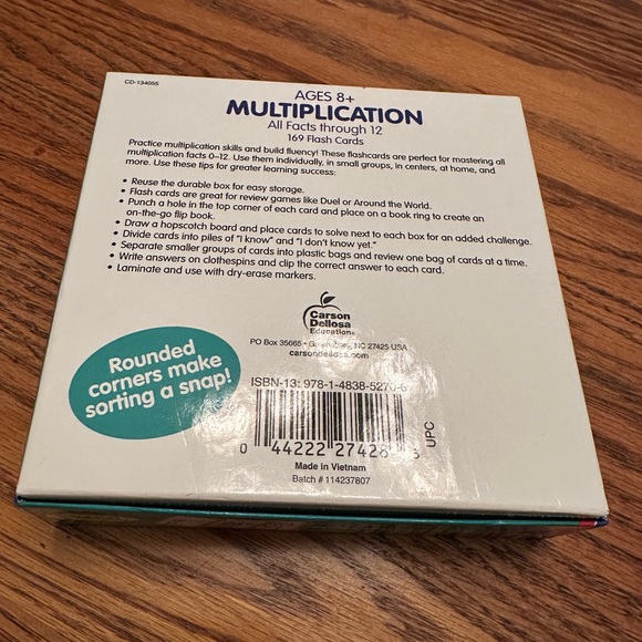 Multiplication Flash Cards - Picture 2 of 3